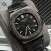 Реплика часов Patek Philippe Nautilus DiW Custom Carbon All Black — фото товара LuxuryWatch