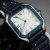 Реплика часов Cartier Santos Blue WSSA0047 — фото товара LuxuryWatch