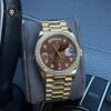 Реплика часов Rolex Day-Date Ladies 128348RBR Gold & Brown — фото товара LuxuryWatch