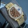 Реплика часов Rolex Day-Date Ladies 128348RBR Gold & Brown — фото товара LuxuryWatch