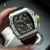 Реплика часов Richard Mille RM 011 Automatic Flyback Chronograph in Titanium on Black Rubber — фото товара LuxuryWatch