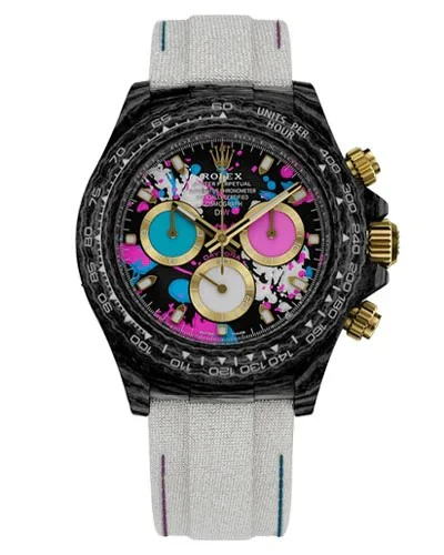 Часы Rolex Cosmograph Daytona DiW Custom Carbon Motley Lady Unique