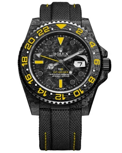 Часы Rolex GMT-Master II DiW Custom Carbon Dark Yellow
