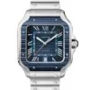 Реплика часов Cartier Santos Silver WSSA0048 — фото товара LuxuryWatch
