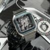 Реплика часов Cartier Santos de Cartier Large Skeleton WHSA0026 — фото товара LuxuryWatch