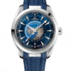Реплика часов Omega Seamaster Aqua Terra Co-axial Master Chronometer GMT Worldtimer 220.12.43.22.03.001 — фото товара LuxuryWatch