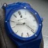 Реплика часов Audemars Piguet Royal Oak Ceramic 15500ST Full Blue Ceramic White Dial — фото товара LuxuryWatch