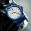 Реплика часов Audemars Piguet Royal Oak Ceramic 15500ST Full Blue Ceramic White Dial — фото товара LuxuryWatch