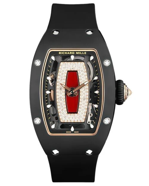 Часы Richard Mille RM07-01 Black Ceramic Red Lips