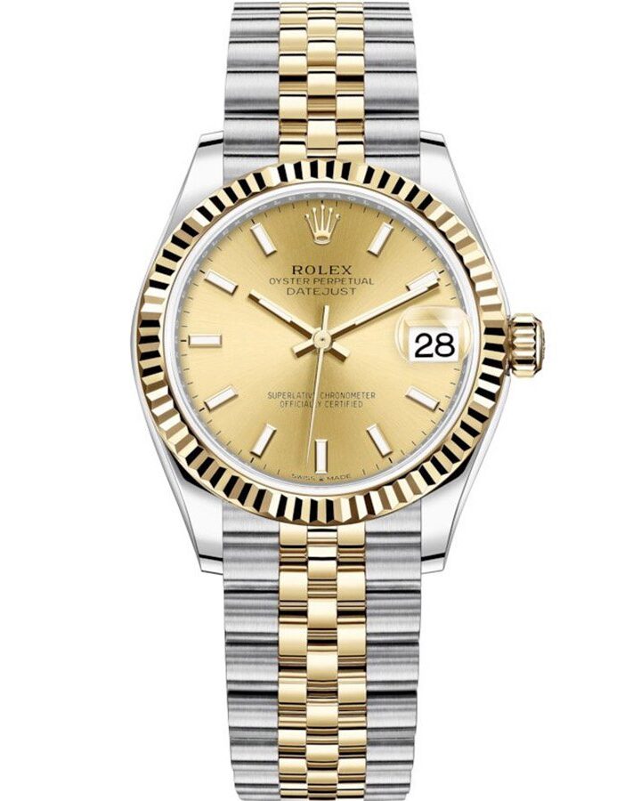 Часы с позолотой Rolex Datejust 278273-0014
