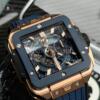 Реплика часов Hublot Square Bang Unico Blue Ceramic 821.OL.5180.RX — фото товара LuxuryWatch