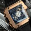 Реплика часов Hublot Square Bang Unico Blue Ceramic 821.OL.5180.RX — фото товара LuxuryWatch