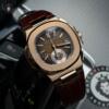 Реплика часов Patek Philippe Nautilus Chronograph 5980R-001 — фото товара LuxuryWatch