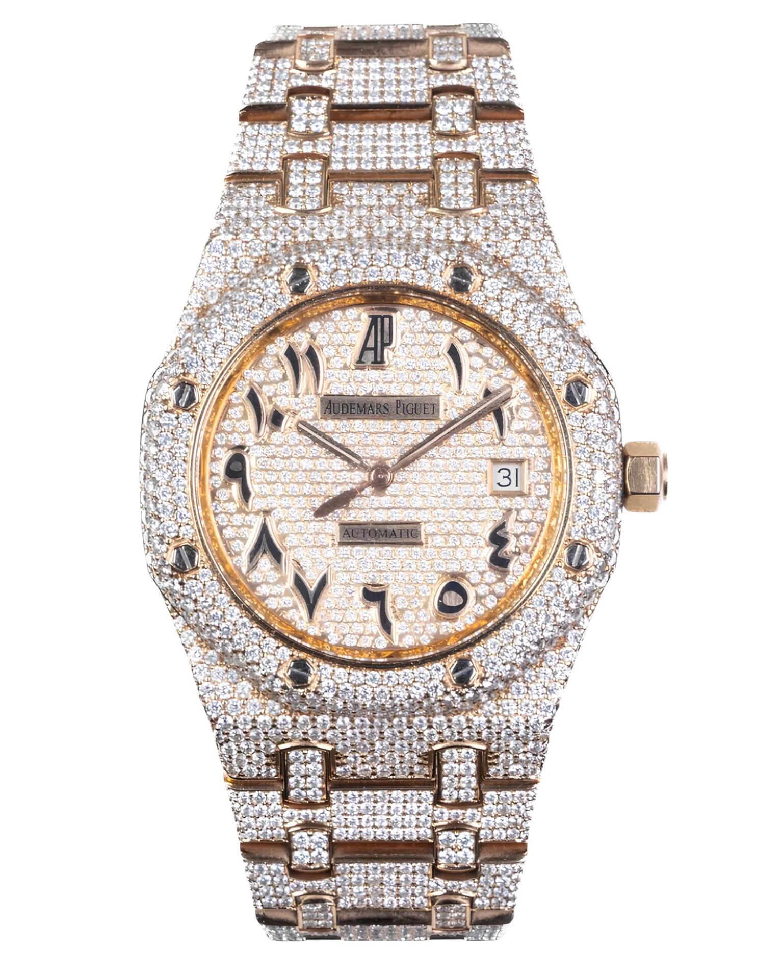 Часы Audemars Piguet Royal Oak 15400 Full Diamond
