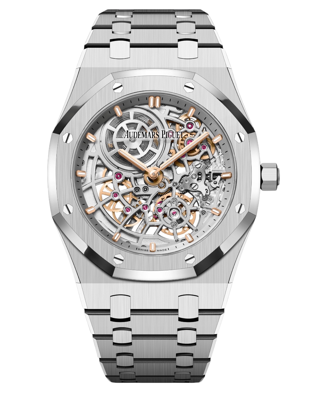 Часы Audemars Piguet Royal Oak Jumbo Extra-Thin Openworked 50th Anniversary 16204ST.OO.1240ST.01