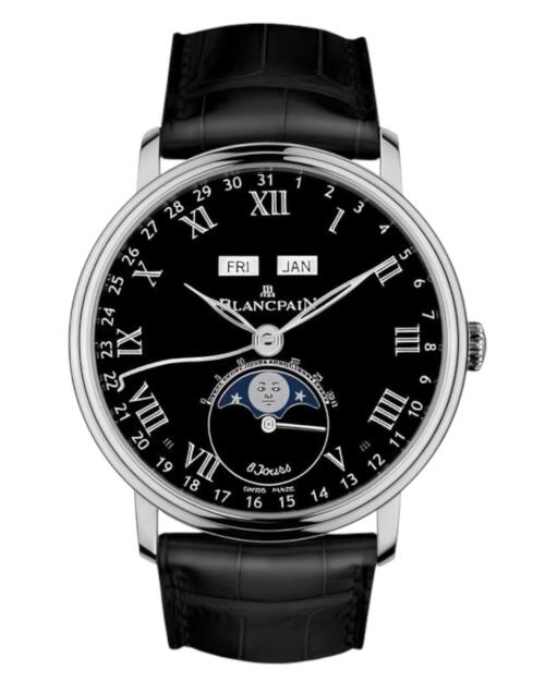 Часы Blancpain Villeret Quantieme Complet 8 Jours 6639-3437-55B
