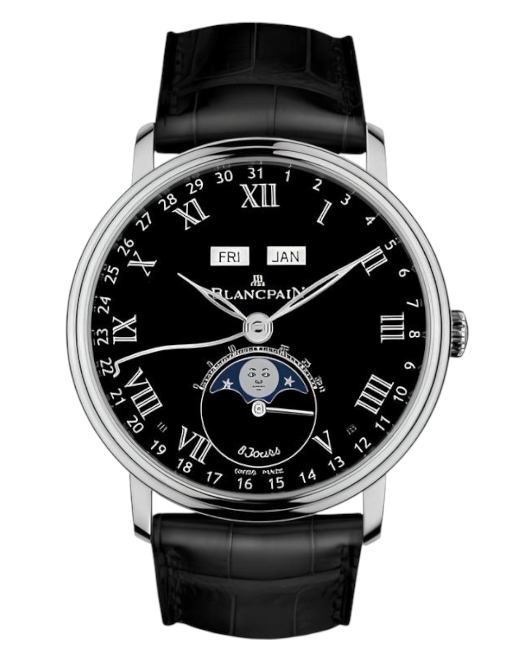 Часы Blancpain Villeret Quantieme Complet 8 Jours 6639-3437-55B