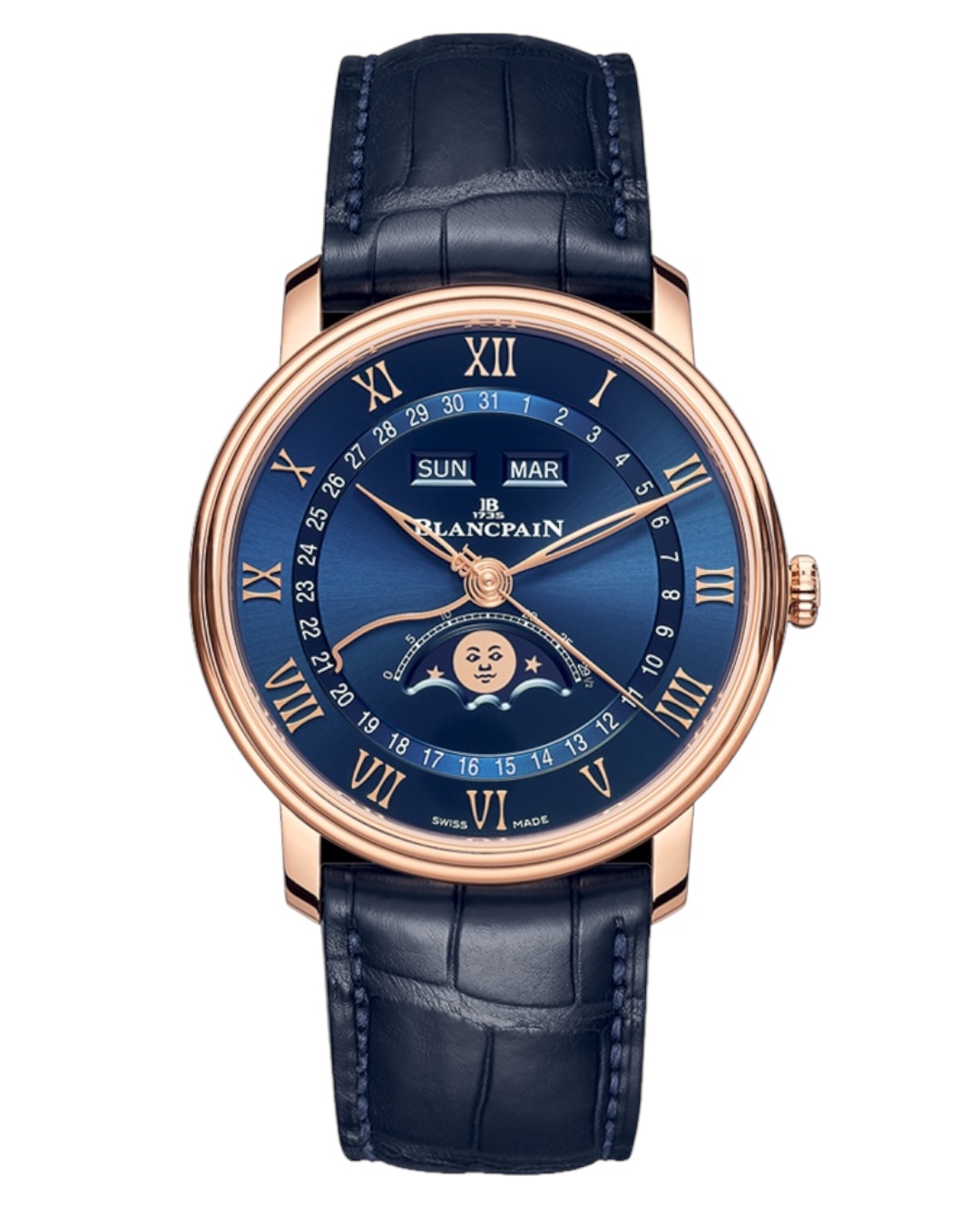 Часы Blancpain Villeret Quantième Complet 40mm 6654-3640-55