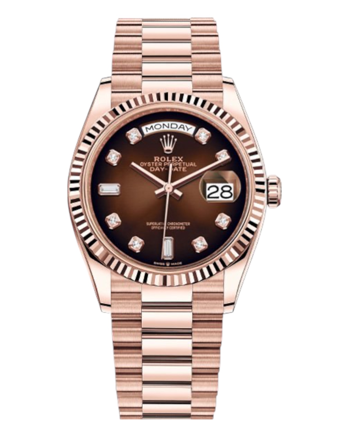 Часы с позолотой Rolex Day-Date Ladies 118235f-0096