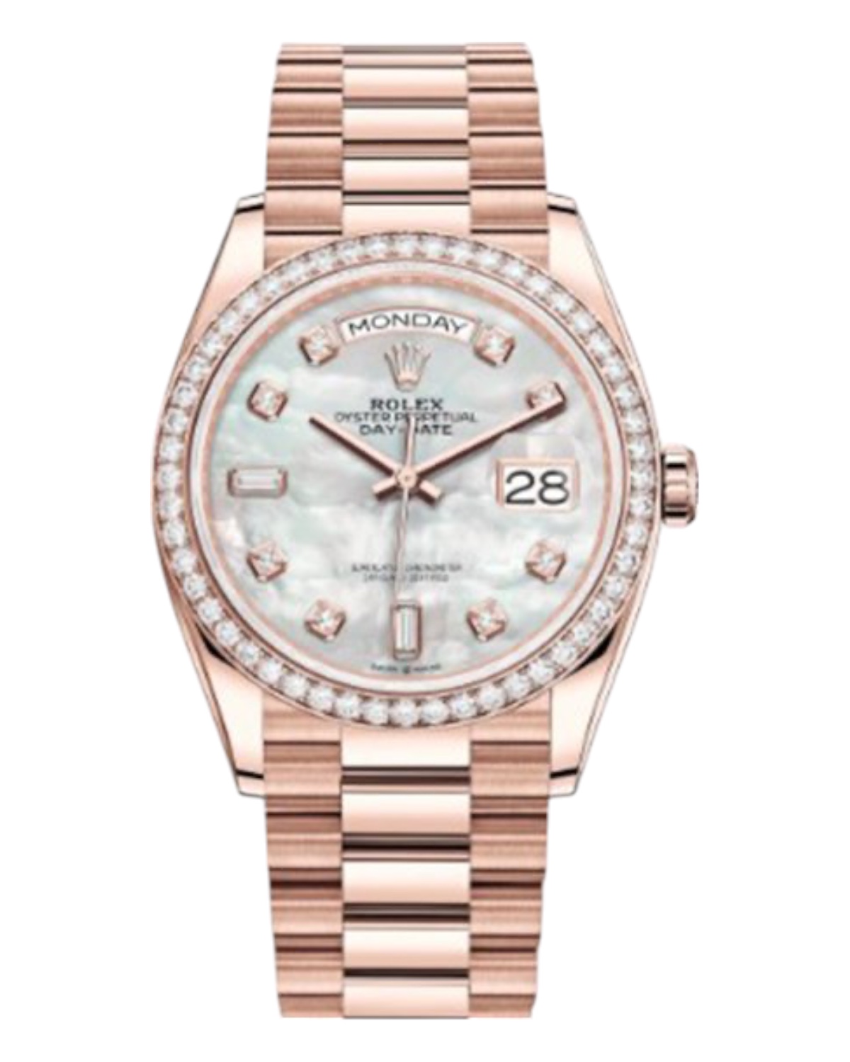 Часы с позолотой Rolex Day-Date Ladies 128345RBR