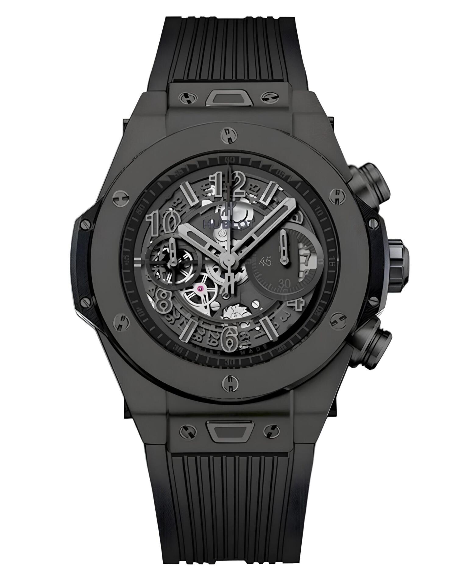 Часы Hublot Big Bang Unico All Black 45mm 411.CI.1110.RX