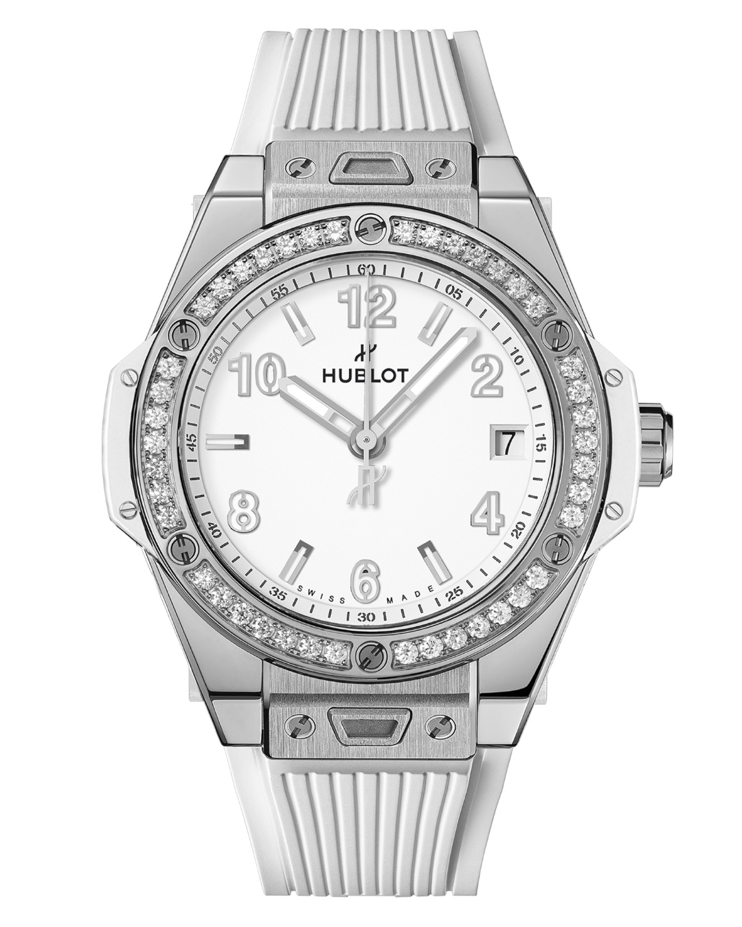 Часы Hublot Big Bang One Click Steel White Diamonds 39 465.SE.2010.RW.1204