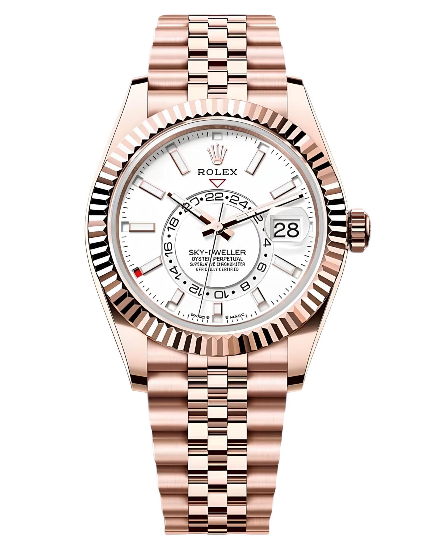 Часы с позолотой Rolex Sky-Dweller 336935-0003