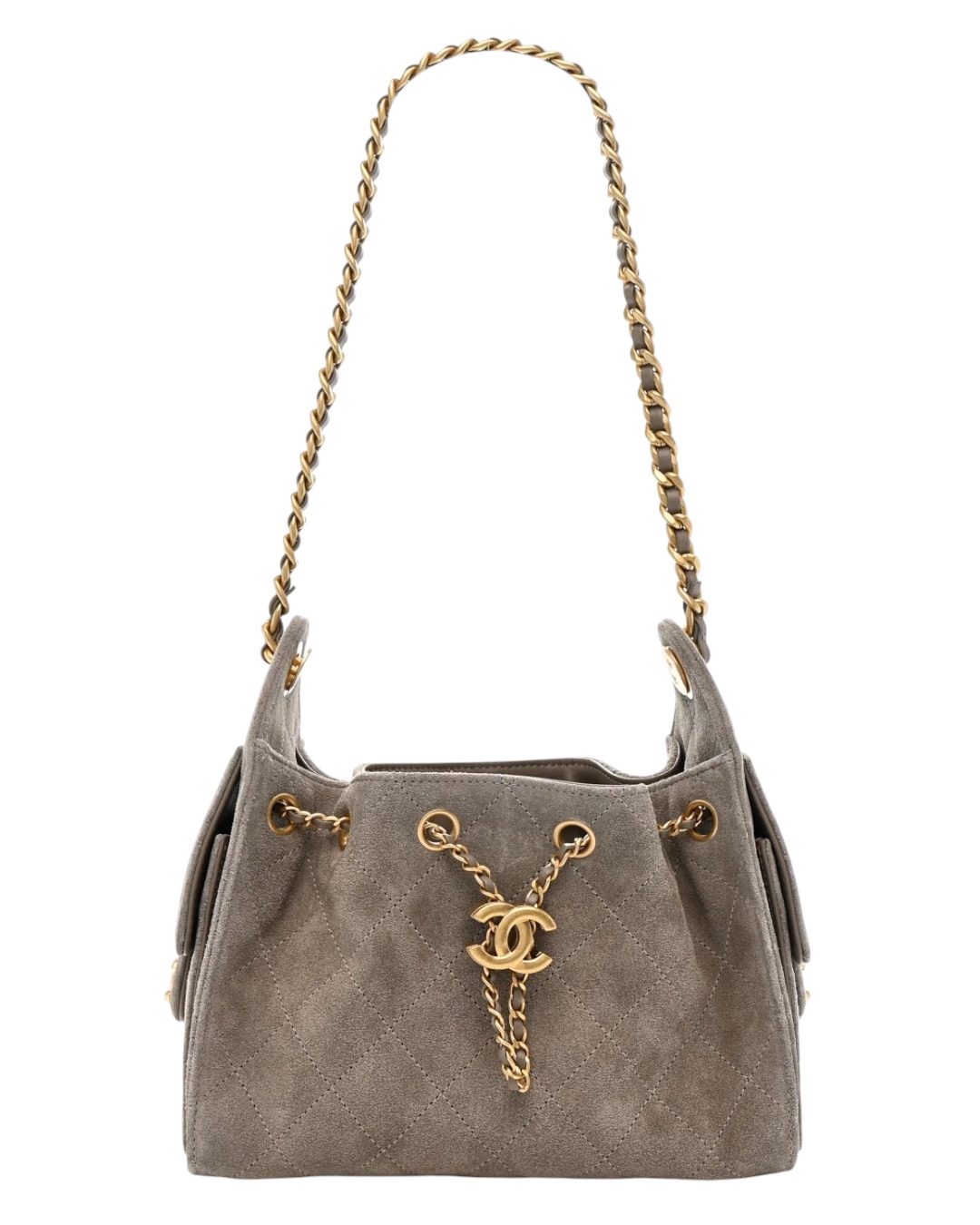 Женская сумка Chanel 25 Mini Handbag Dark Grey