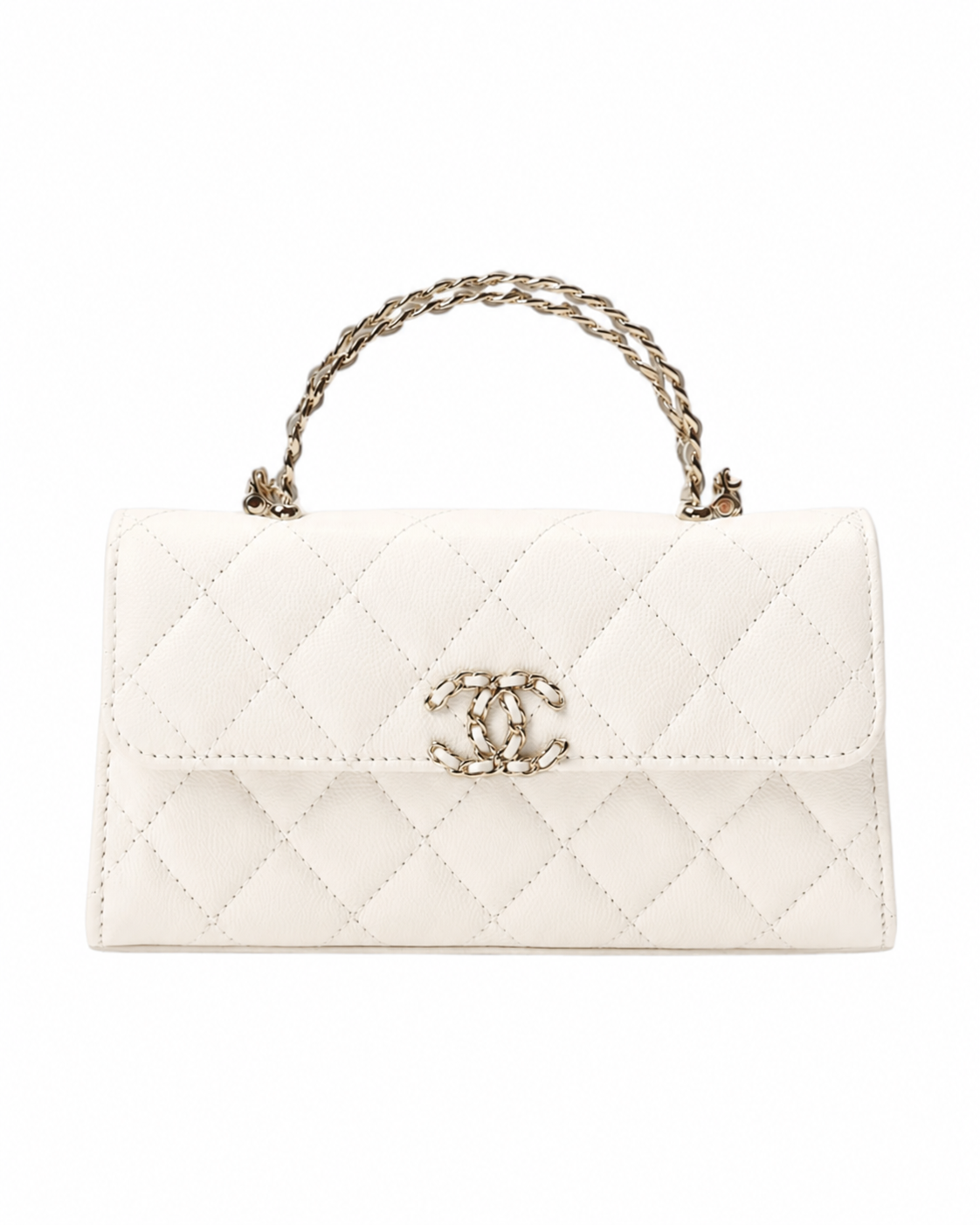 Женская сумка Chanel Phone Holder White ITEM366021