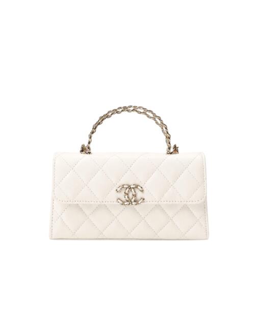 Женская сумка Chanel Phone Holder White ITEM366021