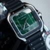 Реплика часов Cartier Santos Arabic Dial Green Large WSSA0055 — фото товара LuxuryWatch