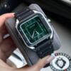 Реплика часов Cartier Santos Arabic Dial Green Large WSSA0055 — фото товара LuxuryWatch