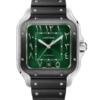Реплика часов Cartier Santos Arabic Dial Green Large WSSA0055 — фото товара LuxuryWatch