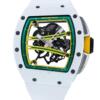 Реплика часов Richard Mille Best Copy RM61-01 White Ceramic Case Rubber Strap ZF Factory 43mm — фото товара LuxuryWatch
