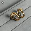 Копия ювелирного изделия Серьги Bvlgari Serpenti Viper Yellow Gold & Diamonds 360444 — фото товара LuxuryWatch