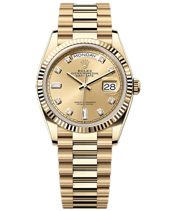 Часы с позолотой Rolex Day-Date 128238-0008
