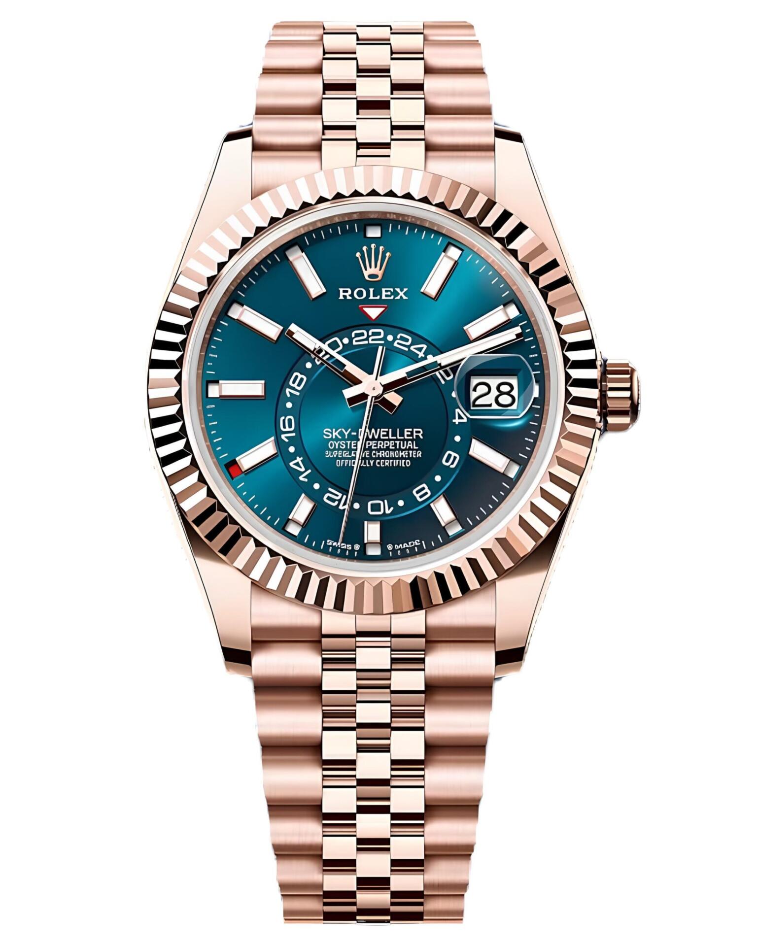 Часы с позолотой Rolex Sky-Dweller 42mm 336935-0005