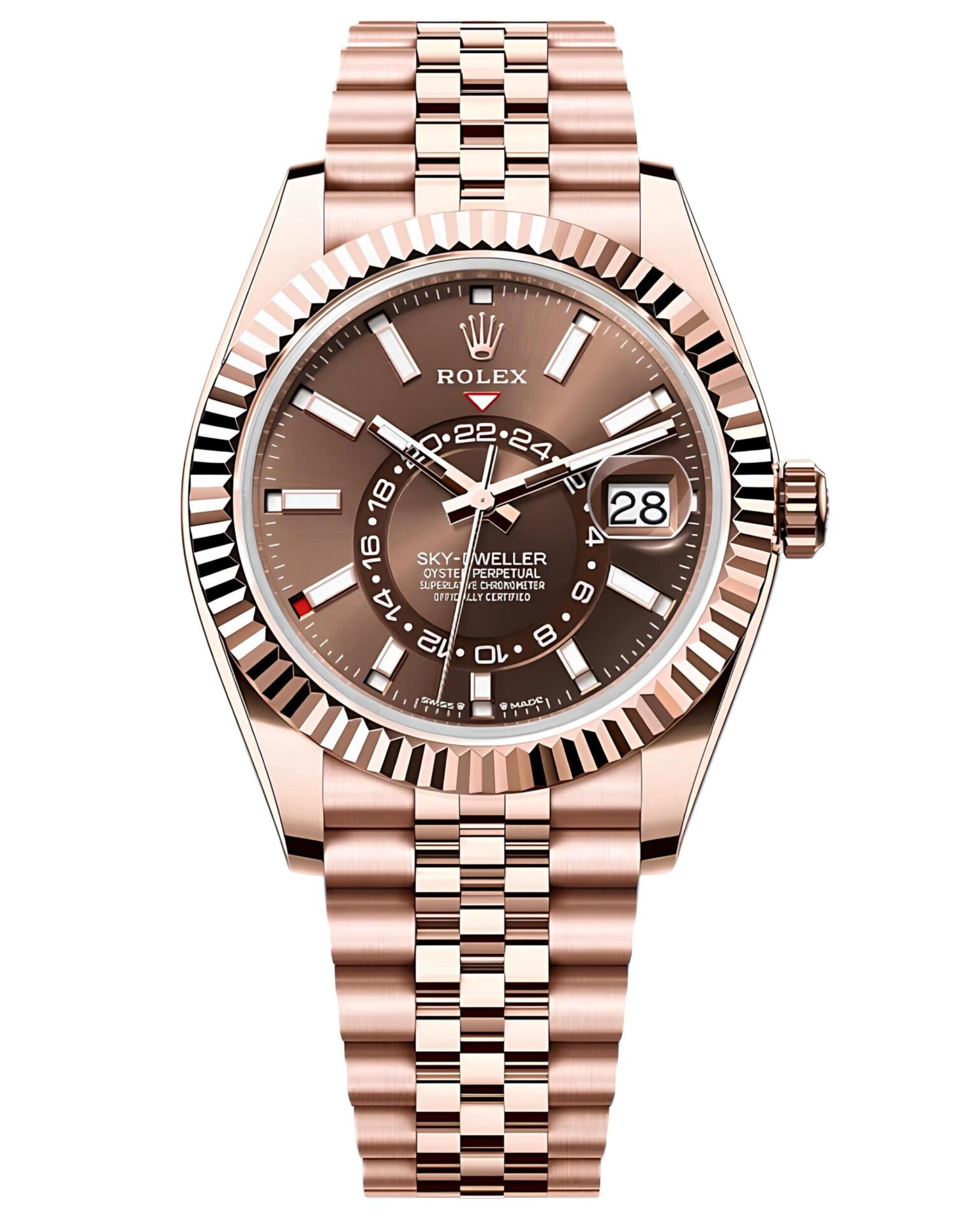 Часы с позолотой Rolex Sky-Dweller 42mm 336935-0006