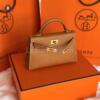 Копия сумки женская Hermès Kelly Mini 20 Epsom Gold — фото товара LuxuryWatch
