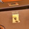 Копия сумки женская Hermès Kelly Mini 20 Epsom Gold — фото товара LuxuryWatch