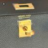 Копия сумки женская Hermès Kelly Mini 20 Epsom Black Gold Hardware — фото товара LuxuryWatch