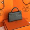 Копия сумки женская Hermès Kelly Mini 20 Epsom Black Gold Hardware — фото товара LuxuryWatch