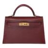 Копия сумки женская Hermès Kelly Mini 20 Rouge H Veau Madame Gold Hardware — фото товара LuxuryWatch