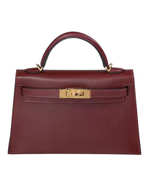 Копия сумки женская Hermès Kelly Mini 20 Rouge H Veau Madame Gold Hardware — фото товара LuxuryWatch
