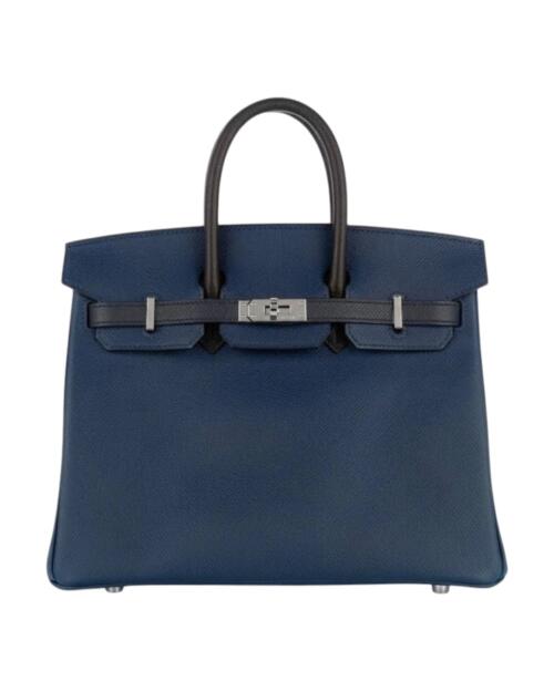 Копия сумки женская Hermès Birkin 25 Epsom Tri-Color Palladium Hardware — фото товара LuxuryWatch