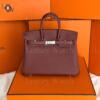 Копия сумки женская Hermès Birkin 25 Togo Rouge H — фото товара LuxuryWatch