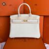 Копия сумки женская Hermès Birkin 30 Craie Togo Gold Hardware — фото товара LuxuryWatch