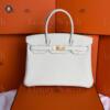Копия сумки женская Hermès Birkin 30 Craie Togo Gold Hardware — фото товара LuxuryWatch