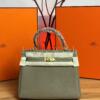 Копия сумки женская Hermès Kelly 25 Togo Dark Beige — фото товара LuxuryWatch