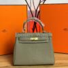 Копия сумки женская Hermès Kelly 25 Togo Dark Beige — фото товара LuxuryWatch